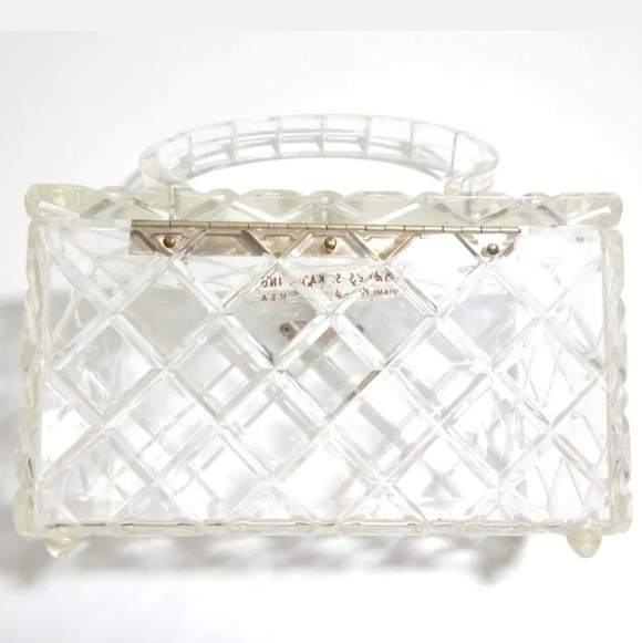 Charles S. Kahn Vintage Lucite Box Purse - Picture 4 of 8